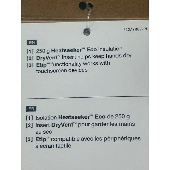 The North Face Women's Montana DryVent Ski‎ Gloves Waterproof Insulated NWT - XS - Picture 8 of 8